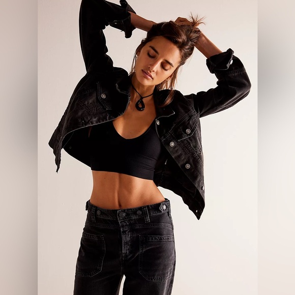 Free People Jackets & Blazers - Free People Rumors denim jacket